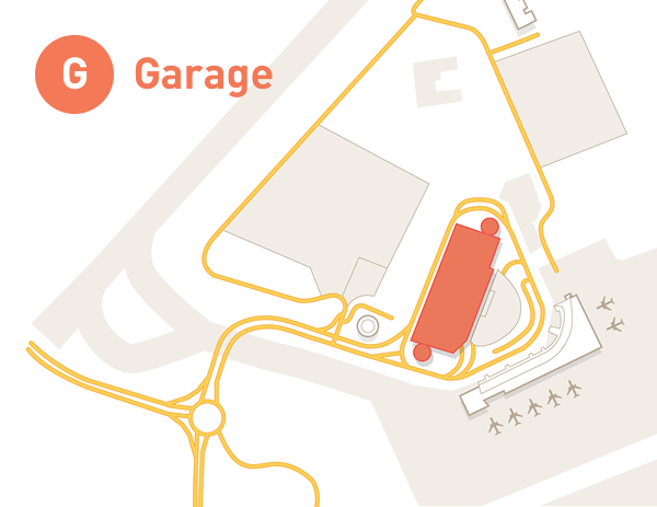 MHT Parking Garage Map Graphic